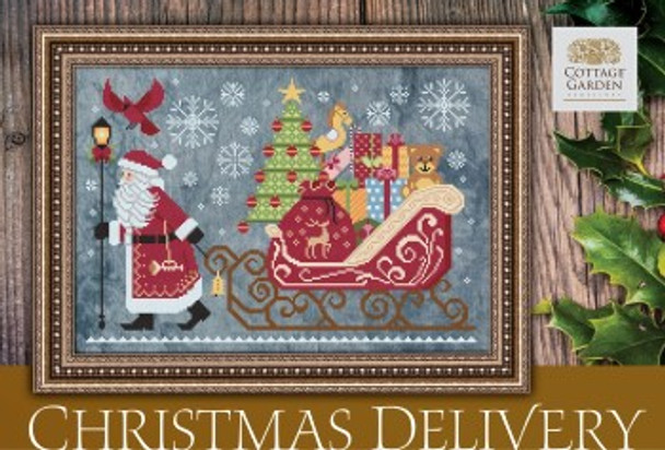 Christmas Delivery 185w x 125h by Cottage Garden Samplings 21-2422 YT W