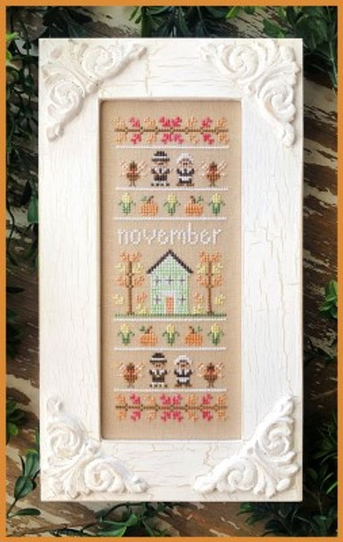 Sampler Of The Month - November 45w x 125h by Country Cottage Needleworks 21-2206 YT