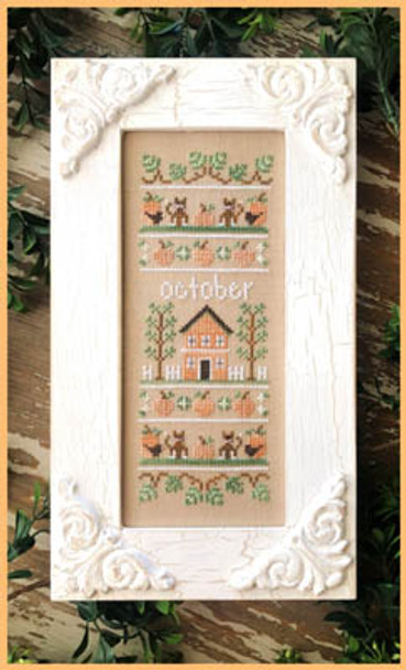 Sampler Of The Month - October 45w x 125h by Country Cottage Needleworks 21-2048 YT