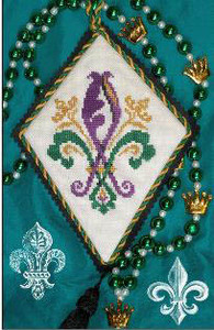 FLEUR D'ORLEANS (CS) 53w x 71h Ink Circles 10-1182