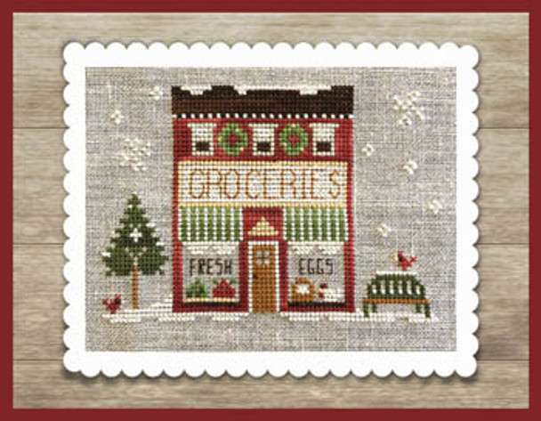 Hometown Holiday Grocery Store by Little House Needleworks 21-2005