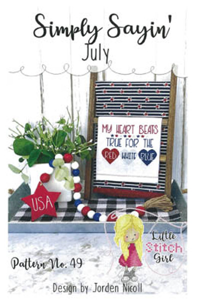 YT Simply Sayin July 89w x 63h by Little Stitch Girl