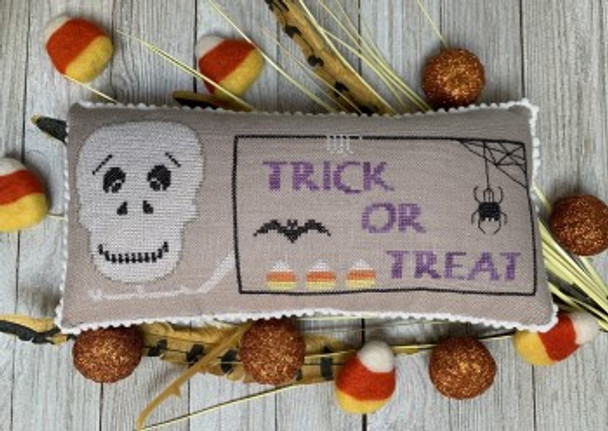 YT All Tricks, No Treats 145w x 59h by Needle Bling Designs