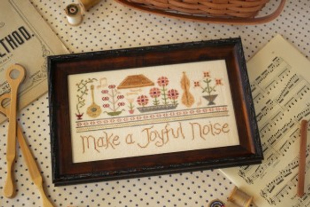 Make A Joyful Noise 161w x 85h by October House Fiber Arts 21-2754 OH1238 YT