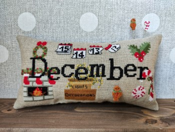 When I Think Of December (w/button) 105w x 48h by Puntini Puntini 21-2261