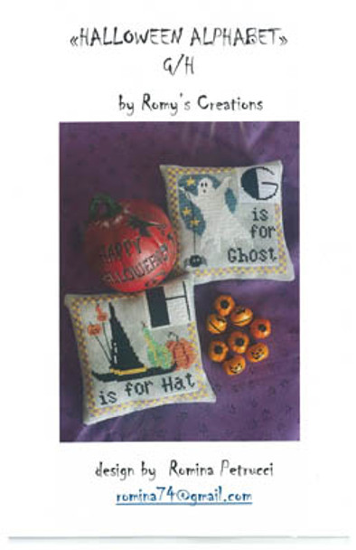 Halloween Alphabet - G & H 60 x 60 by Romy's Creations 21-2415 YT