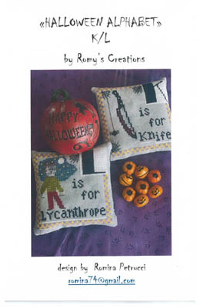 Halloween Alphabet - K & L 60 x 60 by Romy's Creations 21-2417 YT