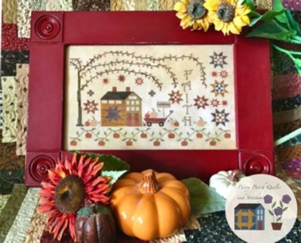 Faith - Fall At Pansy Patch Manor 197W x 125H by Pansy Patch Quilts & Stitchery 21-248 YT