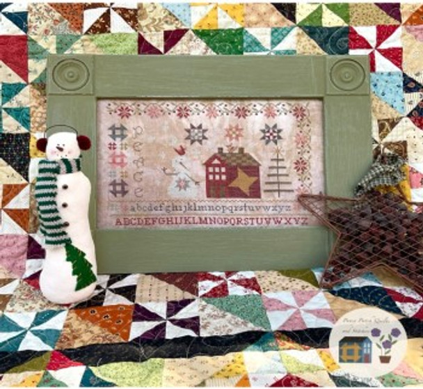 Peace - Winter At Pansy Patch Manor 196W x 130H by Pansy Patch Quilts & Stitchery 21-2486 YT