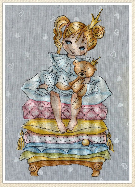 The Princess and the Pea Stitch Count 89 x 156 Artmishka Counted Cross Stitch Pattern