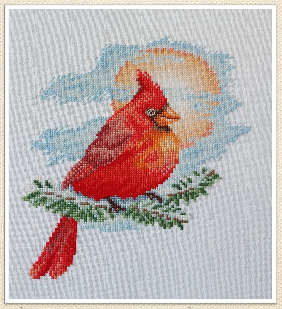 Cardinal Stitch Count 93 x 104 Artmishka Counted Cross Stitch Pattern