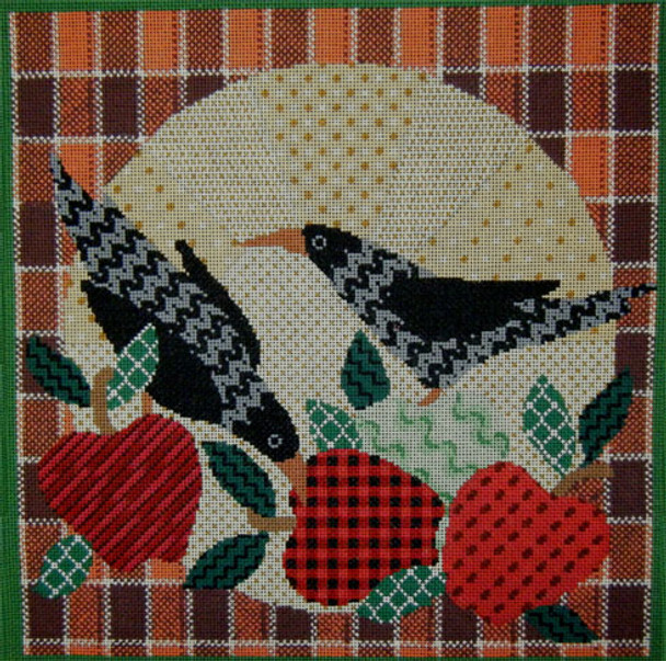 1058 Crows & Apples Quilt	10.5x10.5	18 Mesh Tapestry Fair With STITCH GUIDE