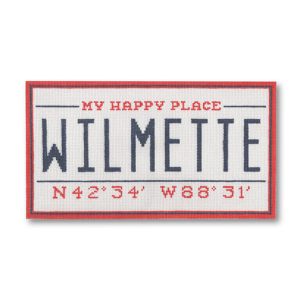 SS 86 My Happy Place - Wilmette (IL) 9.5 x 5.25  18 mesh Eddie & Ginger