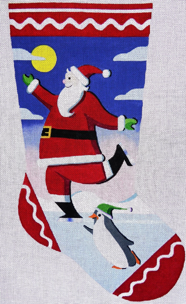 JTM-18B Skating Santa 10" x 16" 13 Mesh Love You More