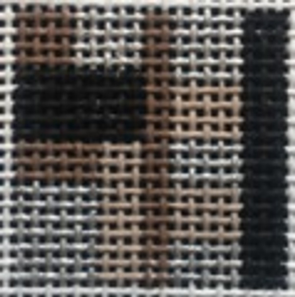 020-Geo – Silver Taupe and Black 1 Inch Square, 18 Mesh Point2Pointe