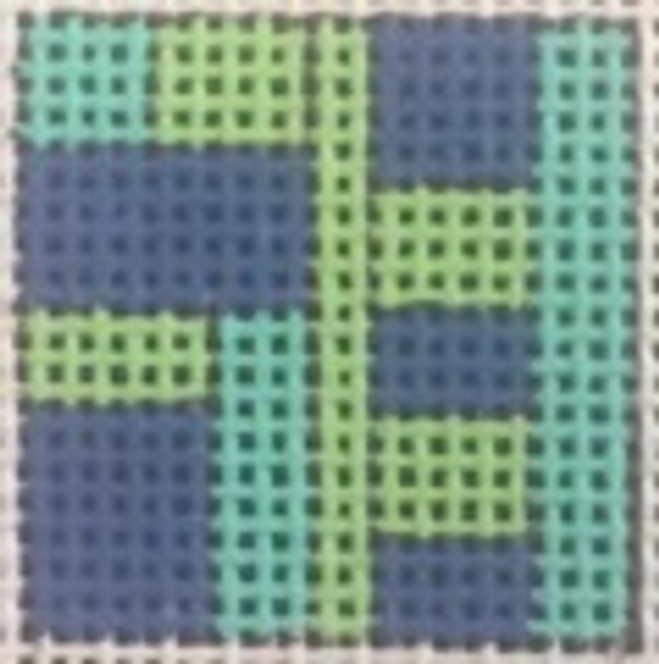 023-Geo – Seafoam Roal and lime 1 Inch Square, 18 Mesh Point2Pointe