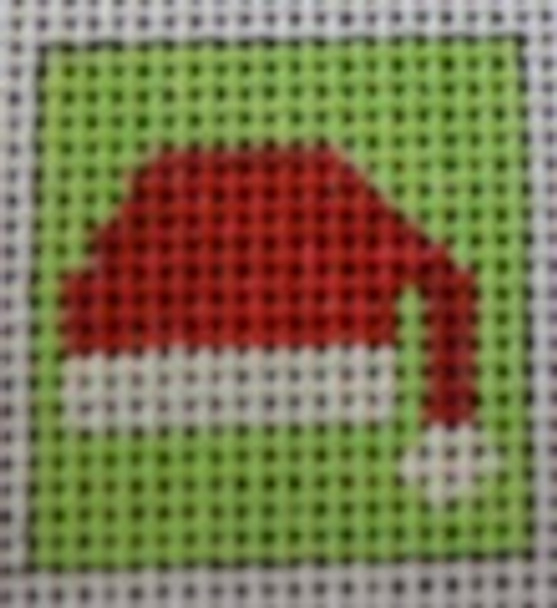 007 Santa Hat 1 Inch Square, 18 Mesh Point2Pointe