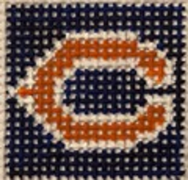 228 Chicago Bears 1 Inch Square, 18 Mesh Point2Pointe