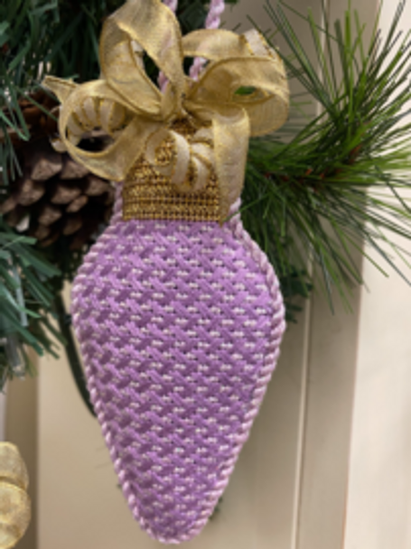 Light Bulb LB22 Lilac Canvas Only 5″ x 7″ , Pictured Finished 4.75x2 18 Mesh Point2Pointe