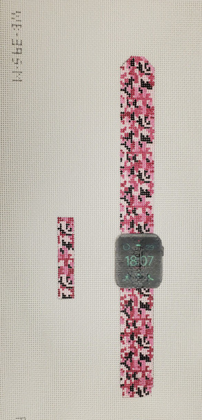 Watch Band WB39 Large 1 pc 6 x 1, 2 pc 4.5 x 1 PINK CAMO Point2Pointe