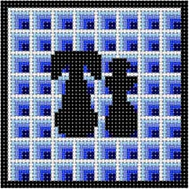 X-199 Treglown Designs T Funky Alphabet 4" x 4" 13 Mesh