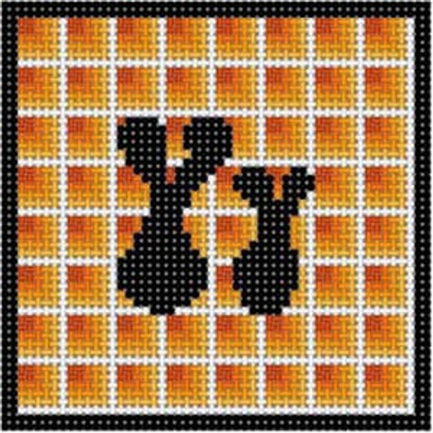 X-199 Treglown Designs Y Funky Alphabet 4" x 4" 13 Mesh