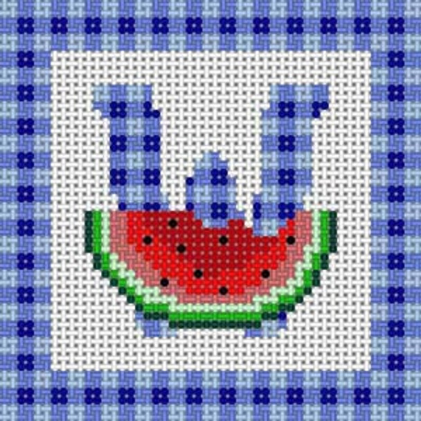 X-100 Letter W 10 Mesh 5" x 5" Fruit & Vegetable Treglown Designs