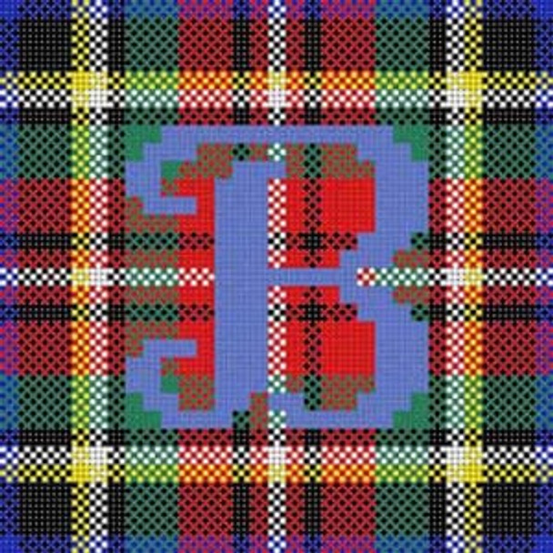 X-084 Letter B Plaid Treglown Designs 