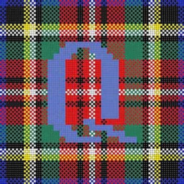 X-084 Letter Q Plaid Treglown Designs 