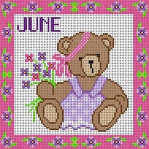 X-075F June Calendar Bear Treglown Designs 