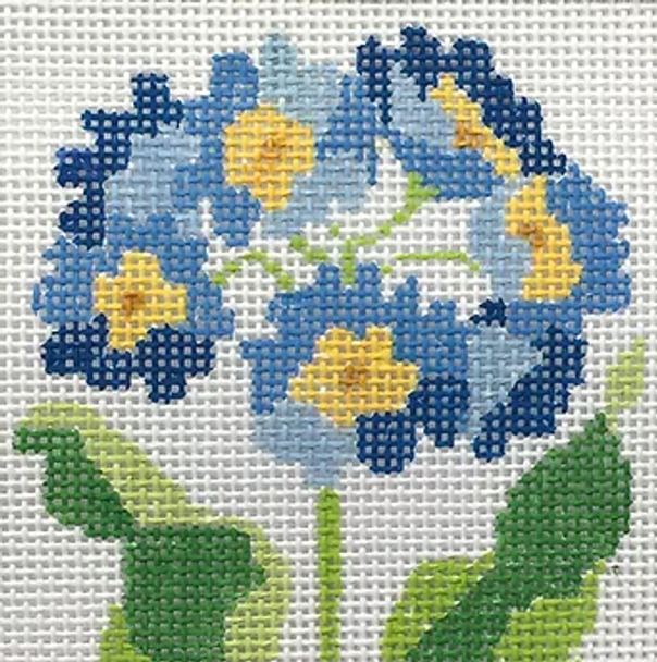 195A1 Jean Smith Designs Primrose  Blue 4" Square 13 mesh