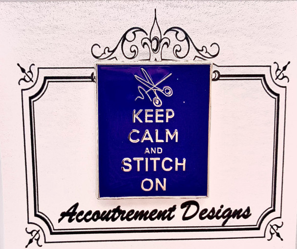 Stitch Related  Keep Calm Stitch On(Blue) NEEDLEMINDER NEW 2022 Accoutrement Designs