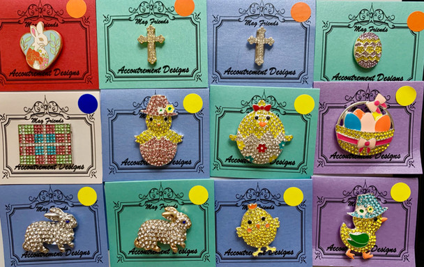 Easter Chick in Pink Egg with Hat* NEEDLEMINDER Middle Row Second From Left  Accoutrement Designs