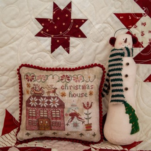 Christmas House 97W x 87H by Pansy Patch Quilts & Stitchery 22-1413 YT