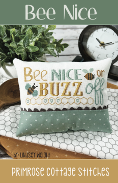 Bee Nice 80 x 38 by Primrose Cottage Stitches 22-1218 YT