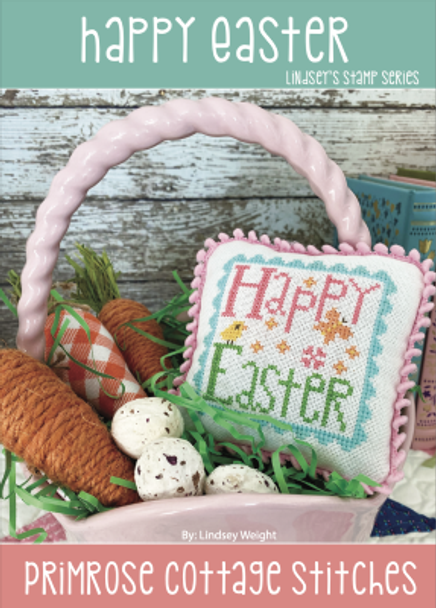 Happy Easter 43w x 43h by Primrose Cottage Stitches 22-1587 YT