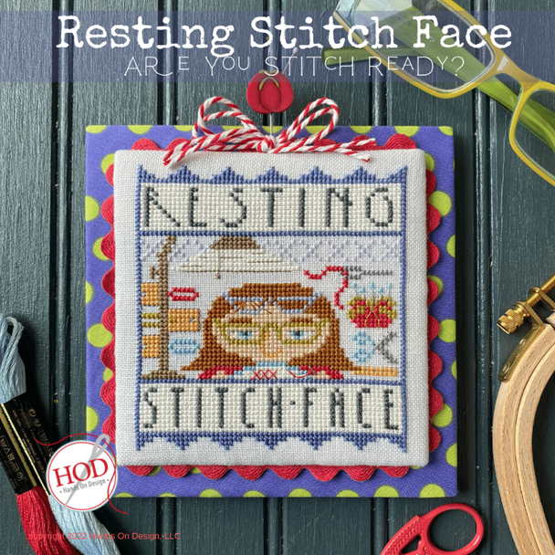 Resting Stitch Face [hd-256] 61 x 65  Hands On Design 61 x 65 YT HD256