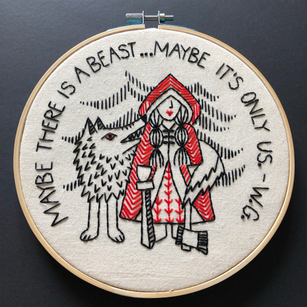 Red Riding Hood  Complete Embroidery Kit Hook, Line & Tinker