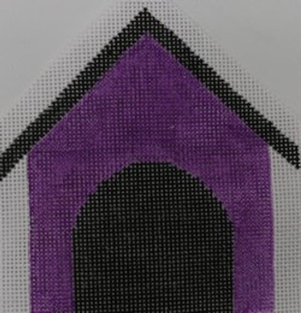 CDH-006-13 Purple DOG HOUSE 5.5 x 5.5-13 mesh Hillary Jean Designs