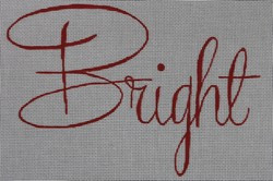 CHR-P-3-18	BRIGHT CHRISTMAS PILLOW 10.25X6.25 18 Mesh Hillary Jean Designs