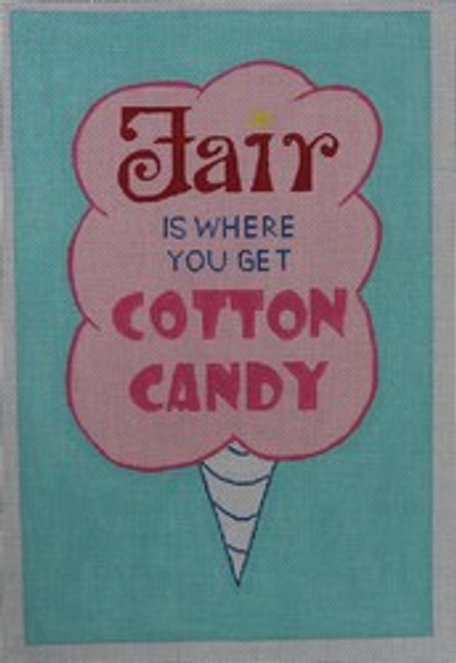 JFF-004 FAIR IS WHERE YOU GET COTTON CANDY 7.5 x 11.25 -18 Mesh Hillary Jean Designs