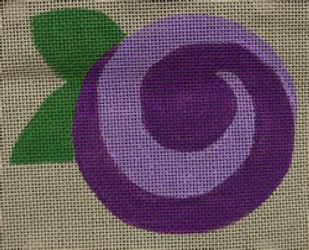 SF-002-18 PURPLE SWIRLY FLOWER 5 X 4 18 Mesh Hillary Jean Designs