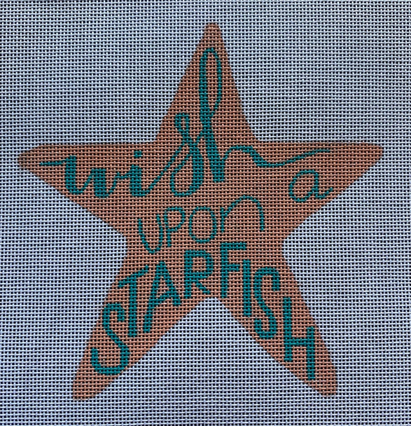 ME157 Starfish Wish  6”x 6” 18 Mesh Madeleine Elizabeth 