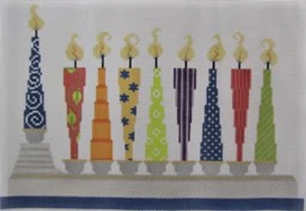 1367B Whacky Menorah 13 x 9 13 Mesh NEEDLEDEEVA