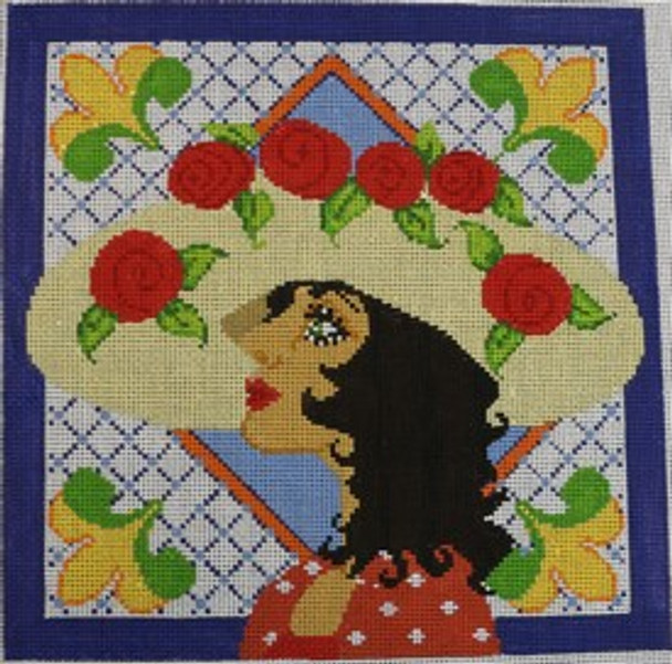 339C  Rose 11 x 11 13 Mesh NEEDLEDEEVA