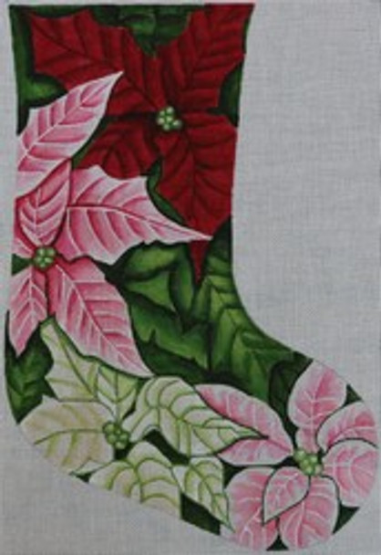 R215 Multi Color Holly Stocking 9.5 x 15 18 Mesh Robbyn's Nest Designs