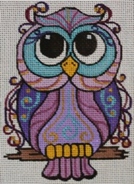 R1053	3.75 x 5.25 NightShade Owl 18 Mesh Robbyn's Nest Designs