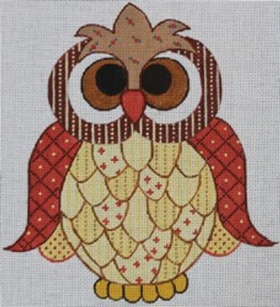 R855	7 x 8 Patchwork Owl	 18 Mesh Robbyn's Nest Designs