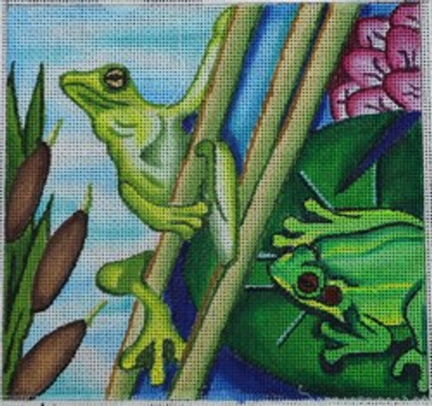 R21 6.25 x 6 Frog on Stick 18 Mesh Robbyn's Nest Designs