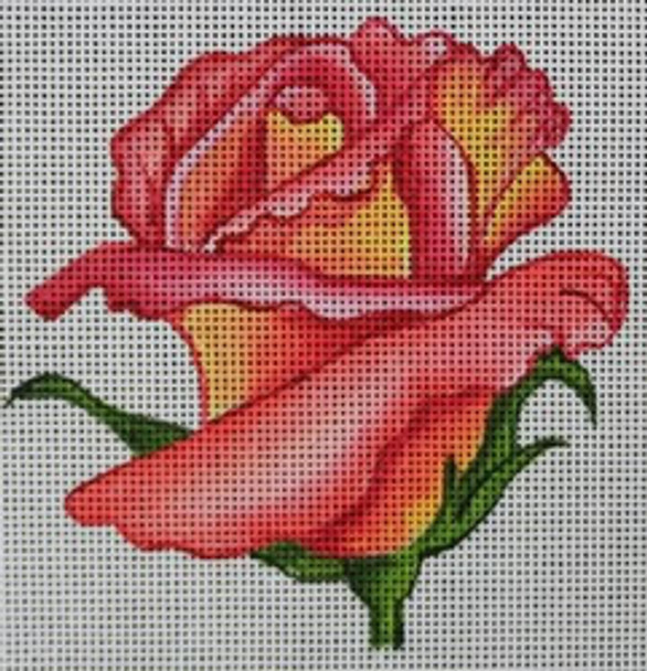 R820 Pink and Orange Rose	 4.25 x 4.25	18 Mesh Robbyn's Nest Designs